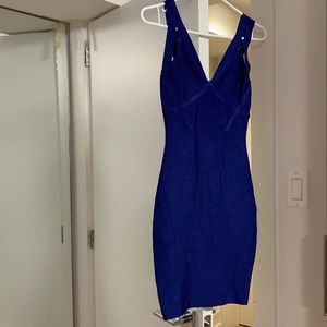 Navy blue bodycon dress from Marciano